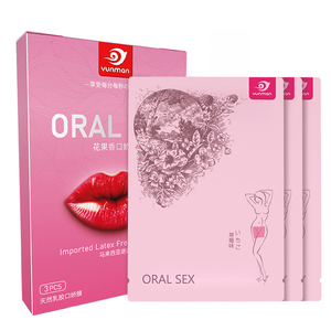 3 Stück/Karton 2,5g 0,07mm Dicke 25*15,8 cm Oralsex spielzeug für Männer Frau leckt Klitoris Küssen Membran Kondom ersetzen % - Product Image 4