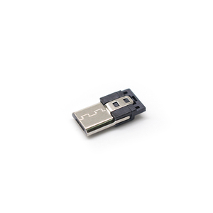 5针4针公微型USB连接器铜微型USB插头迷你USB公微型5p焊线，带外壳插件接口 - Product Image 1