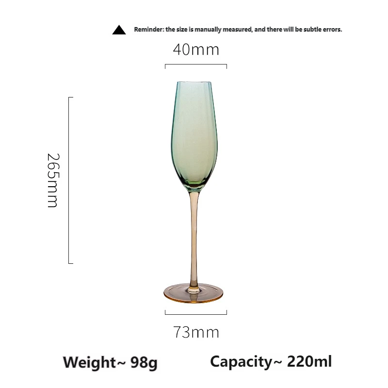 Green perry champagne glass