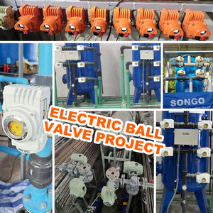 电动执行器DN20 3/4英寸220V AC真接头与开关型电动PVC 3路球阀 - Product Image 5