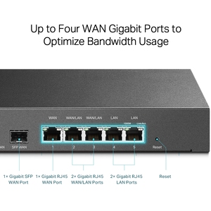 Enterprise Wired 10G VPN Router | Bis zu 10 WAN-Ports | Blitzschutz mit hoher Netzwerk kapazität TP-Llnk ER7206 auf Lager - Product Image 4