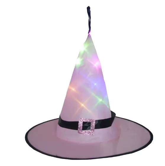 LED 조명 마녀 모자 할로윈 의상 코스프레 소품 야외 나무 매달려 장식 파티 장식 할로윈 장식