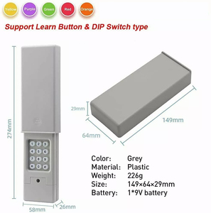 Garage Door Keypad for <strong>Keyless</strong> <strong>Entry</strong> 2-Channel for Green Orange Red Purple Yellow <strong>Learn</strong> Button or Dip Switch - Product Image 5