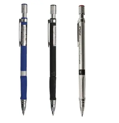2.0mmシャープペンシルセット2B自動鉛筆、カラーブラックリードリフィル、ドラフト描画、ライティング、クラフト、アートスケッチ用