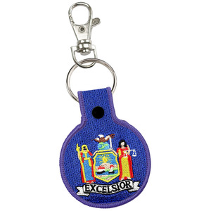 Toptan Custom Made Embroid anahtarlık kişiselleştirilmiş işlemeli anahtarlık Polyester dokuma kumaş anahtarlık - Product Image 4