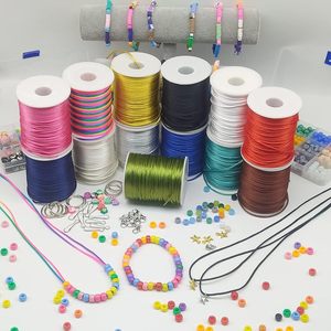 Cuerda de nailon para la fabricación de joyas, pulseras, collares, hilo de abalorios, cola de rata, nudo de macramé artesanal - Product Image 6