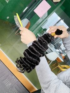 LF11 Boho Braiding Indian Deep Curly 100% Human Hair <strong>Bulk</strong> for Human Hair Knotless Braids - Product Image 6
