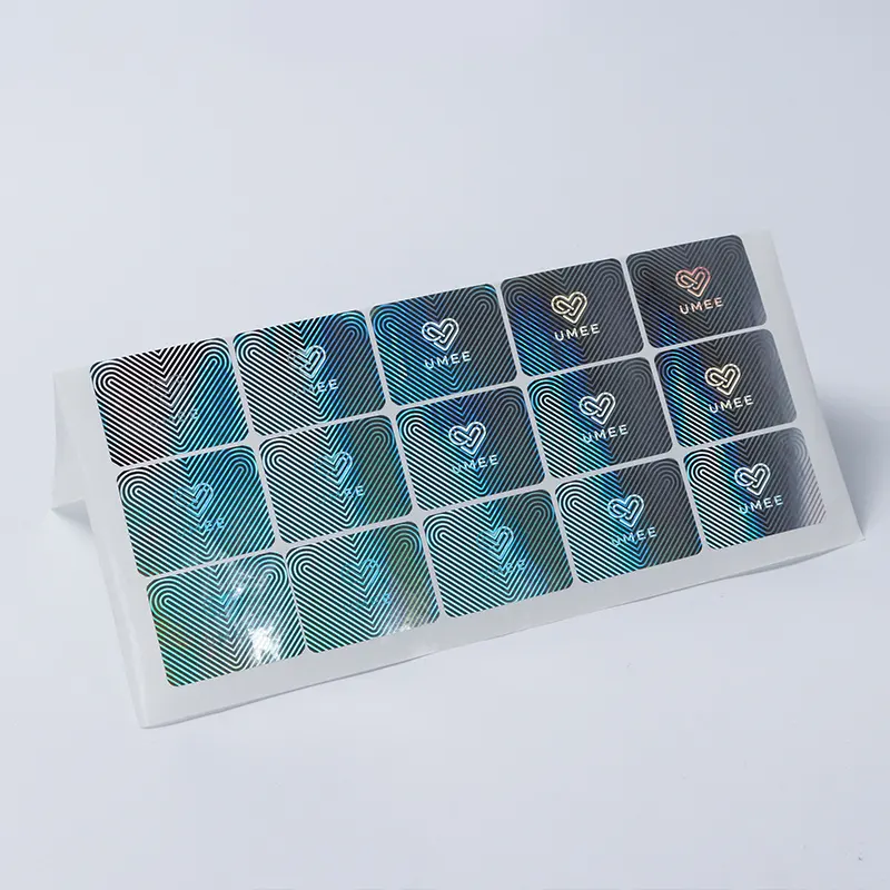 Pegatinas de película de pvc láser de alta calidad, etiquetas reflectantes de 3 m, logo troquelado, pegatina de vinilo brillante, hoja personalizada
