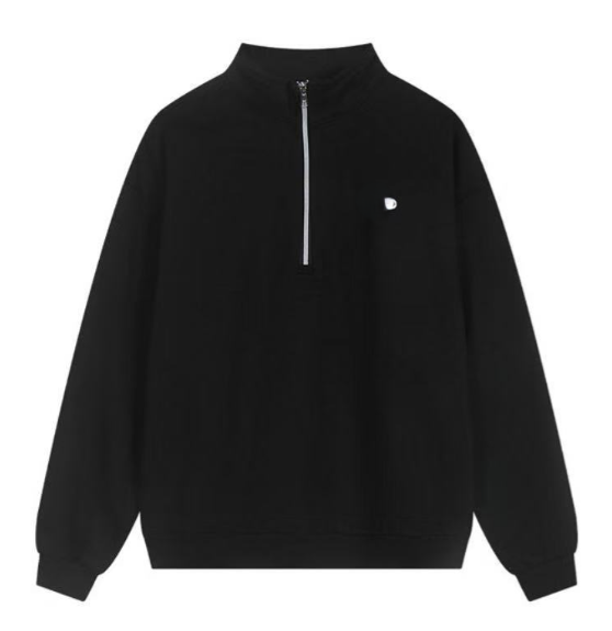 Veste zippée 1/4 noire