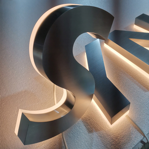Thép không gỉ Led chữ ký 3D logo backlit Led dấu hiệu tùy chỉnh Acrylic dấu hiệu kinh doanh thư kênh cho cửa hàng - Product Image 5