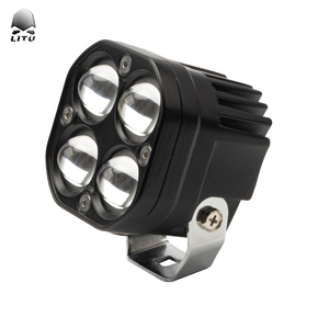 High Quality 2 Pcs Led White Yellow Work Light Flashing Spot Flood Warning Light Fog Light for Motorcycle Car 8000LM - Product Image 3