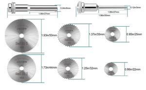 8 PC HSS lưỡi cưa tùy chỉnh Thông tư lưỡi cưa mài máy HSS lưỡi cưa cho thép cắt đá Granite gỗ - Product Image 6