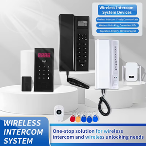 Nuevos sistemas de intercomunicación de dos vías inalámbricos para edificios de apartamentos tarjetas de control de acceso Sistema de Control de Acceso de puerta de timbre de seguridad