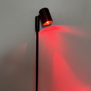 Moderno 3W 5V RGB LED Luzes Rotativas Vermelho Verde Azul Alumínio Corpo Standing Luzes para Jóias Armários 12V <span class=keywords><strong>Sensor</strong></span> de Entrada