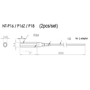 Sensore rilevabile minimo della fibra dell'oggetto 1900mm di distanza di rilevazione di 0.1mm - Product Image 3