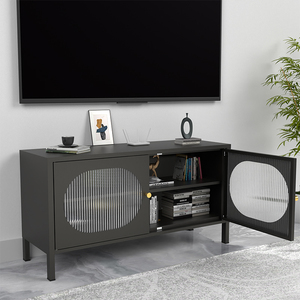 Thép <span class=keywords><strong>TV</strong></span> tủ hiện đại đồ nội thất phòng khách <span class=keywords><strong>TV</strong></span> Tủ kết hợp Coffe bảng và <span class=keywords><strong>TV</strong></span> đứng với tủ lưu trữ, chấp nhận ODM - Product Image 3