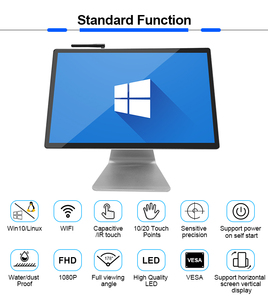 Monitor de computadora con pantalla táctil capacitiva comercial de 24 27 pulgadas 4K pantalla LCD interactiva de escritorio - Product Image 2