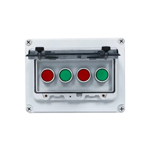 Caja DE CONTROL DE ABS impermeable para exteriores IP66 con 4 agujeros y interruptor de botón de inicio de reinicio automático Caja de instrumentos electrónicos de emergencia
