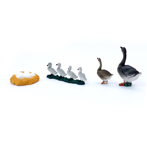 Morefun eğitim öğretim araçları katı PVC simülasyon hayvanat bahçesi modeli plastik hayvan oyuncakları büyüme döngüsü oyuncaklar için kaz dahil - Product Image 2