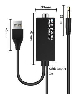 用于智能电视机顶盒HiFi的192KHz DCA数模光纤同轴音频转换器3.5毫米USB解码器适配器 - Product Image 2