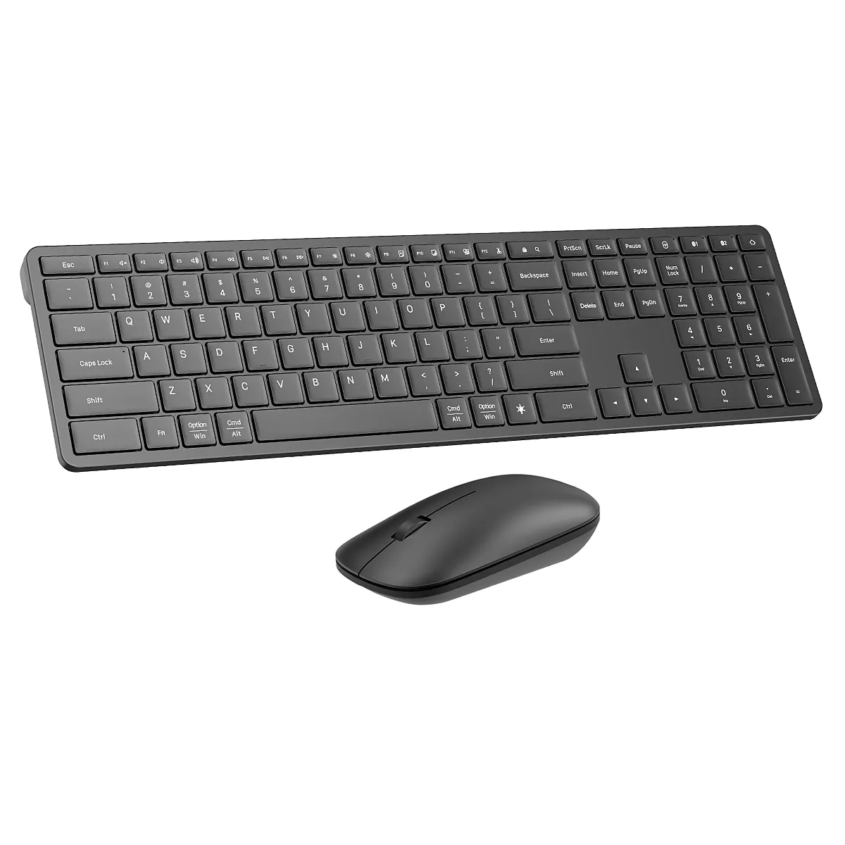 COUSO 104 Tasten 2.4G Bluetooth Tastatur und Maus BT3.0 BT5.0 Wiederaufladbare Tastatur und Maus ergonomische kabellose Tastatur und Maus