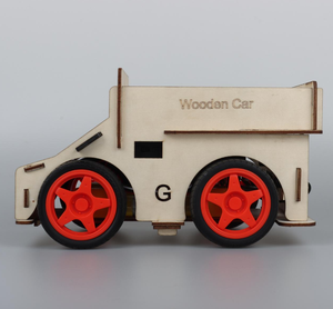 Fabrik Open Source Wireless BLE JDY-31 Robotik Kit STEM Bildung DIY Holz Smart Robot Car Track und Vermeidung School Kit - Product Image 3