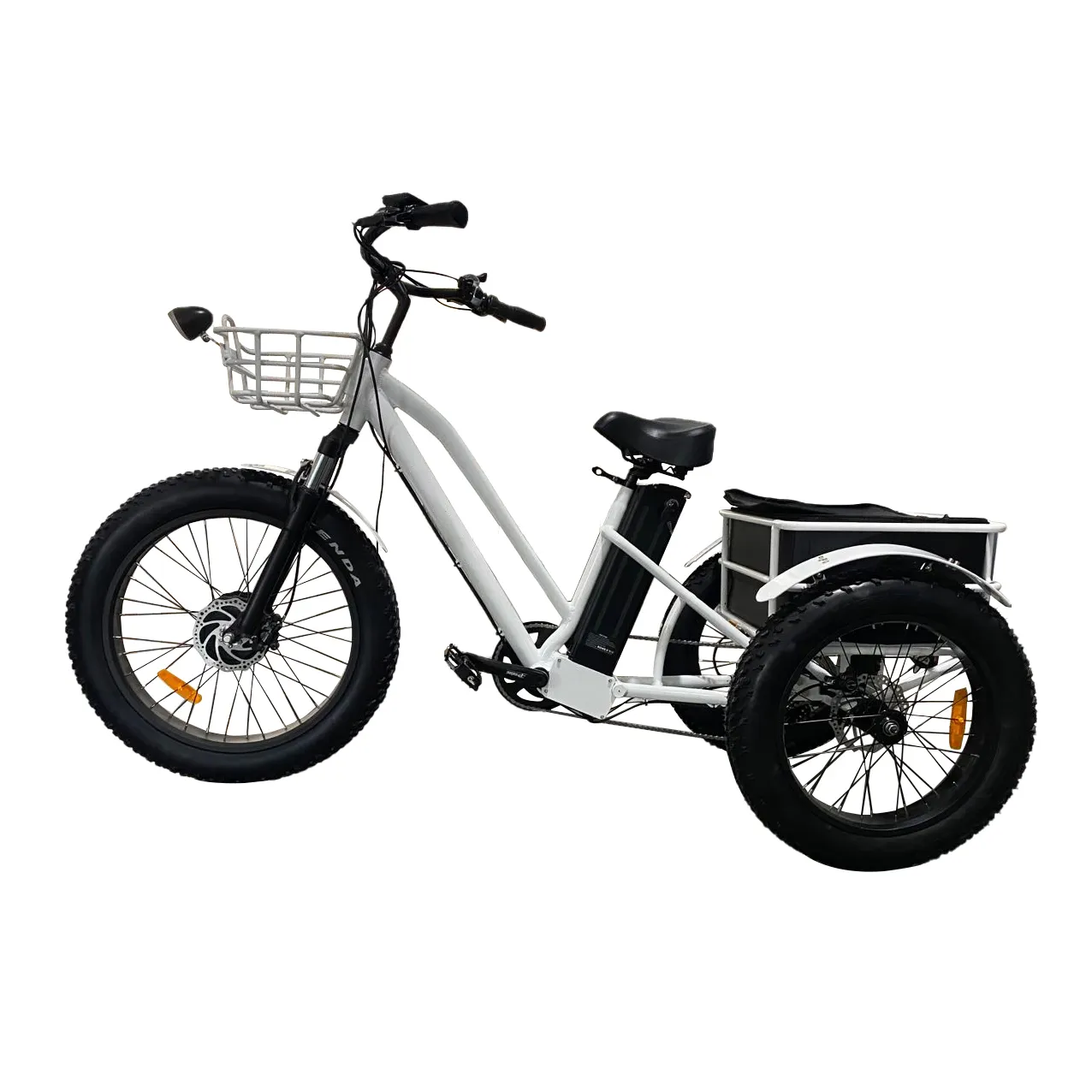 NEU E Trike Elektro fracht Trike Fett reifen Elektro Trike 3 Rad E Fahrrad Dreiräder Fracht Zum Verkauf Elektro Dreirad