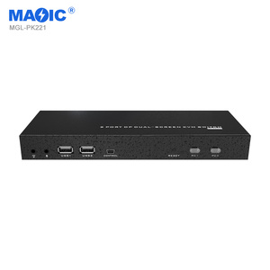 4k 60hz 2 in 2 Out DP Dual Screen <strong>KVM</strong> Switcher Displayport 2 Port <strong>KVM</strong> <strong>Switch</strong> for Monitor