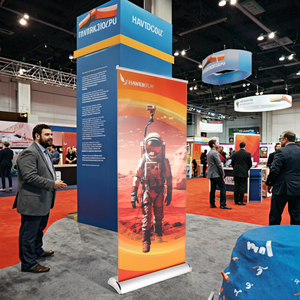 Chất lượng cao Roll-<span class=keywords><strong>up</strong></span> hiển thị đứng thích hợp cho trong nhà và ngoài trời tiếp thị, di động Roll-<span class=keywords><strong>up</strong></span> hiển thị đứng với đứng - Product Image 1