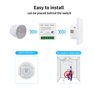 Para Tuya WiFi Mini Módulo de interruptor inteligente 1 Gang 2 Ways 13A APP Control remoto por voz Temporizador Interruptor de Cuenta Regresiva para el hogar EU/UK/US - Product Image 5