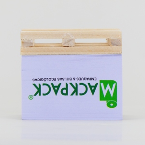 Materiales respetuosos con el medio ambiente, palé pequeño personalizado, Cubo de notas adhesivas, almohadillas de notas adhesivas promocionales, bloques de papel de palé de madera - Product Image 4