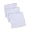 Ready to ShipIn StockFast DispatchCustom 100% Cotton Handkerchiefs Suit Accessories Cotton White Flower Pocket Square Handkerchiefs