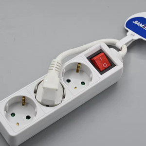 German <strong>Socket</strong> with 250V 16A Overload Protection Multifunctional 3/4/5/6 <strong>Way</strong> Extension <strong>Socket</strong> <strong>1</strong>.5m/3m/5m Cable EU Plug 3 Outlets - Product Image 2