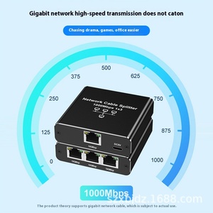 Gigabit Network Distributor 1-to-2 Network Port RJ45 Cable <strong>Splitter</strong> 1-to-4 Switching Route Audio <strong>Splitter</strong> &amp; Converter - Product Image 4