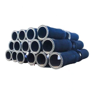 Manguera de goma SBR negra de gran diámetro para dragado de canales profundos a prueba de desgaste flotante y procesamiento de tuberías de aceite de muelle submarino - Product Image 1