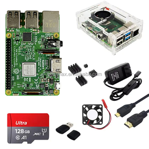 Raspberry Pi 3B Entwicklungs platinen Lüfter kühlkörper Gehäuse deckel Gehäuse Touchscreen Netzteil Adapter SD-Karte Pi 3 Modell B. - Product Image 3