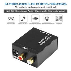 Xput-Convertidor de señal de Audio analógico a Digital, Adaptador convertidor de señal de Audio Coaxial Spdif de fibra óptica