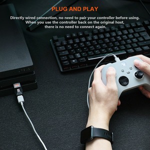 แผ่นเกมแพดตัวแปลง R90/R100pro ขนาดใหญ่พร้อมมอเตอร์สั่นสำหรับคอมพิวเตอร์ PS5สำหรับ Xbox - Product Image 3
