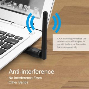 Ralink 5370迷你USB Wifi适配器2Dbi天线局域网适配器网卡802.11b/n/g笔记本电脑桌面电视盒天线 - Product Image 5