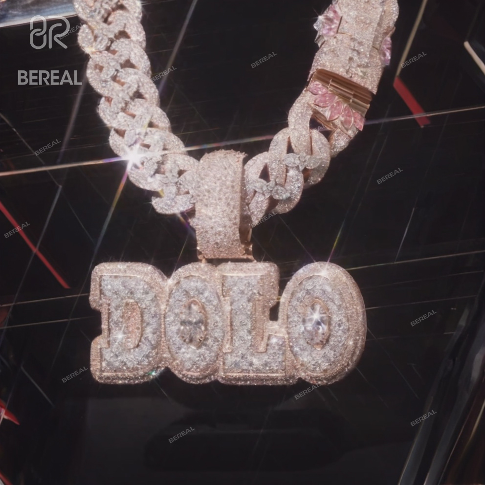 3Inches Silver+Moissanite