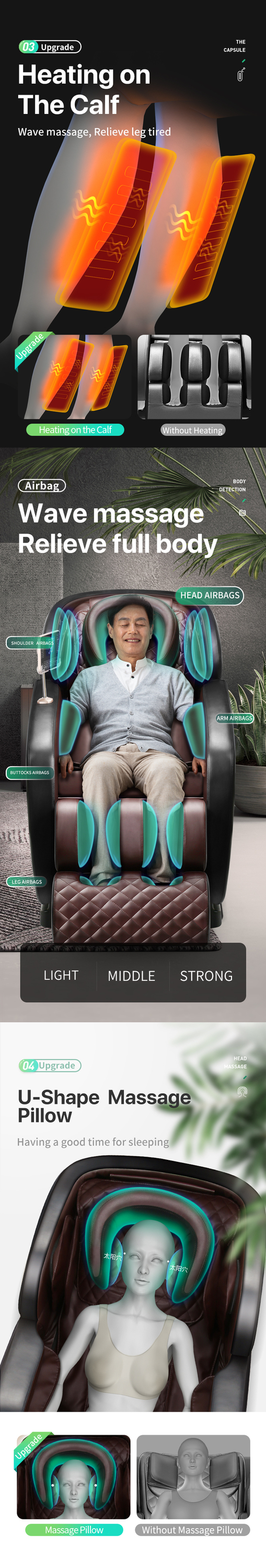 Jare B5  Factory Cheap Price High Quality Foot Armchair Shiatsu Massager Chair For Home Massage Chair