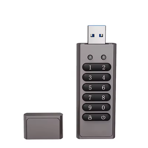 USB3.0 <strong>Flash</strong> Drive with 32GB to 64GB Capacity Digital Key Encryption &amp; AES256 Bit Hardware Encryption Metal Gift New Stock - Product Image 1