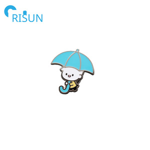 Ghim Cài Ve Áo Tráng Men Mềm Hình Ô Giá Rẻ Từ Nhà Máy Bán Sỉ Quà Tặng Ghim Cài Ve Áo Tráng Men Cầu Vồng Màu Trắng Đỏ - Product Image 2