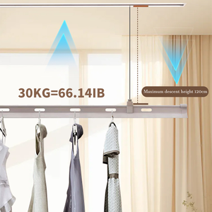 Electric Drying Rack Ceiling Type Hidden Drying Pole Remote Control Led Drying Rack