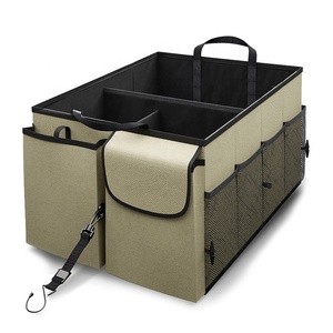 Foldable Organizer Multi-Compartment Automotive SUV Car Organizer for Storage Adjustable Straps <strong>Drive</strong> Auto Car <strong>Trunk</strong> Organizer - Product Image 3