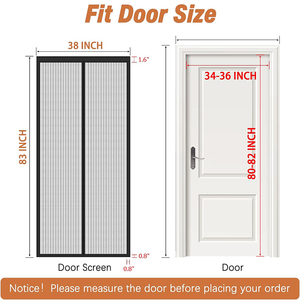 Mùa Hè Polyester Từ Muỗi Lưới Màn Hình Cửa Từ Rèm Chống Muỗi Rèm Lưới - Product Image 6