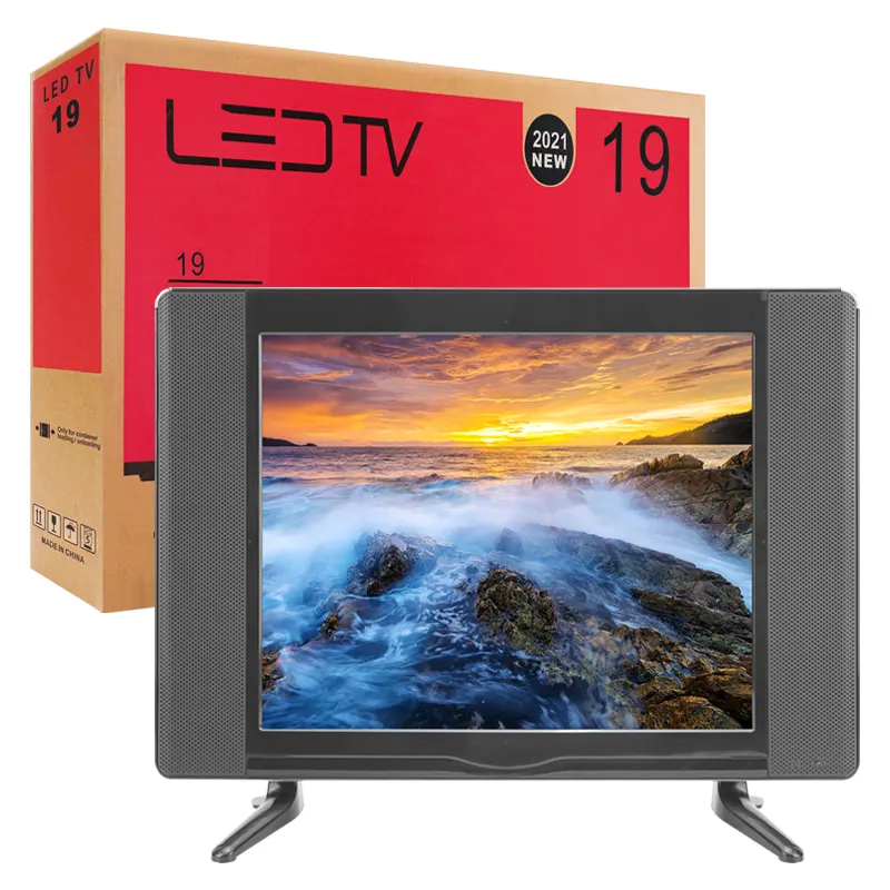 LEDTV19-赤色BOX新しい19インチテレビスマートテレビ19 "スマートテレビLEDフラットテレビLEDテレビ