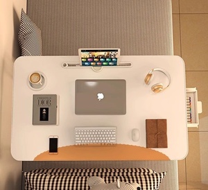 Mesa pequeña para estudiantes perezosos, mesa de estudio, escritorio de regazo, mesa plegable portátil para ordenador portátil, escritorio plegable para ordenador portátil - Product Image 6
