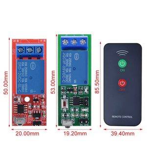 <strong>IR</strong> 1 Channel Infrared Receiver Driving Switch Relay Driver Module Board 5V / 12V + Active <strong>Remote</strong> <strong>Controller</strong>