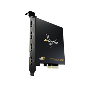 AVMATRIX VC42 4-Channel for HDMI Video Capture Card 4K PCIe for Gaming Xbox <strong>Camera</strong>-Audio Features with for HDMI <strong>Output</strong> - Product Image 3